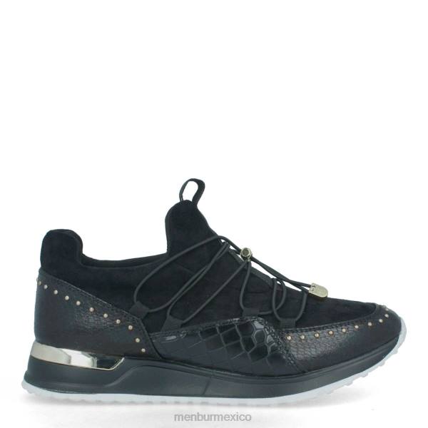 zapatillas Menbur reparto negro mujer 04JD3678
